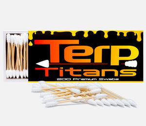 Image of Terp Titans XL dabbing qtipping swabs for maintaining quartz bangers